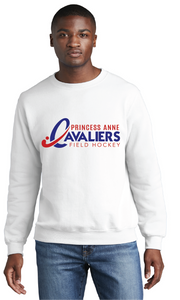 Core Fleece Crewneck Sweatshirt / White / Princess Anne High School Field Hockey