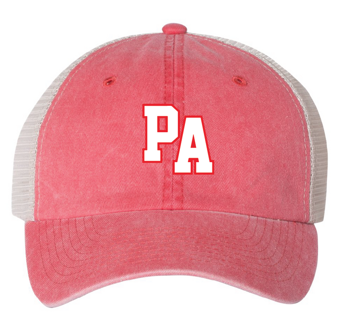 Pigment-Dyed Trucker Cap / Red / Princess Anne High School Field Hockey