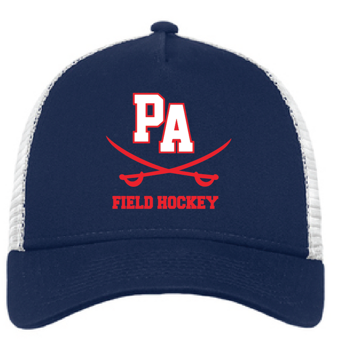 Snapback Trucker Cap / Deep Navy/ White / Princess Anne High School Field Hockey