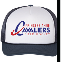 Foam Trucker Cap / White/Navy / Princess Anne High School Field Hockey