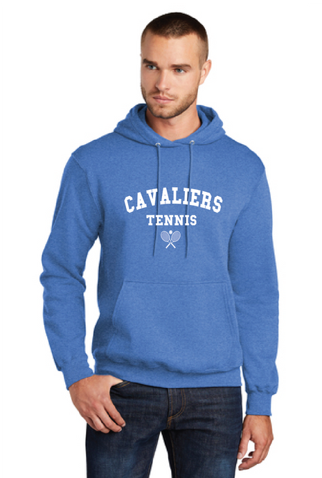 Fleece Pullover Hooded Sweatshirt / Heather Royal  / Princess Anne High School Tennis