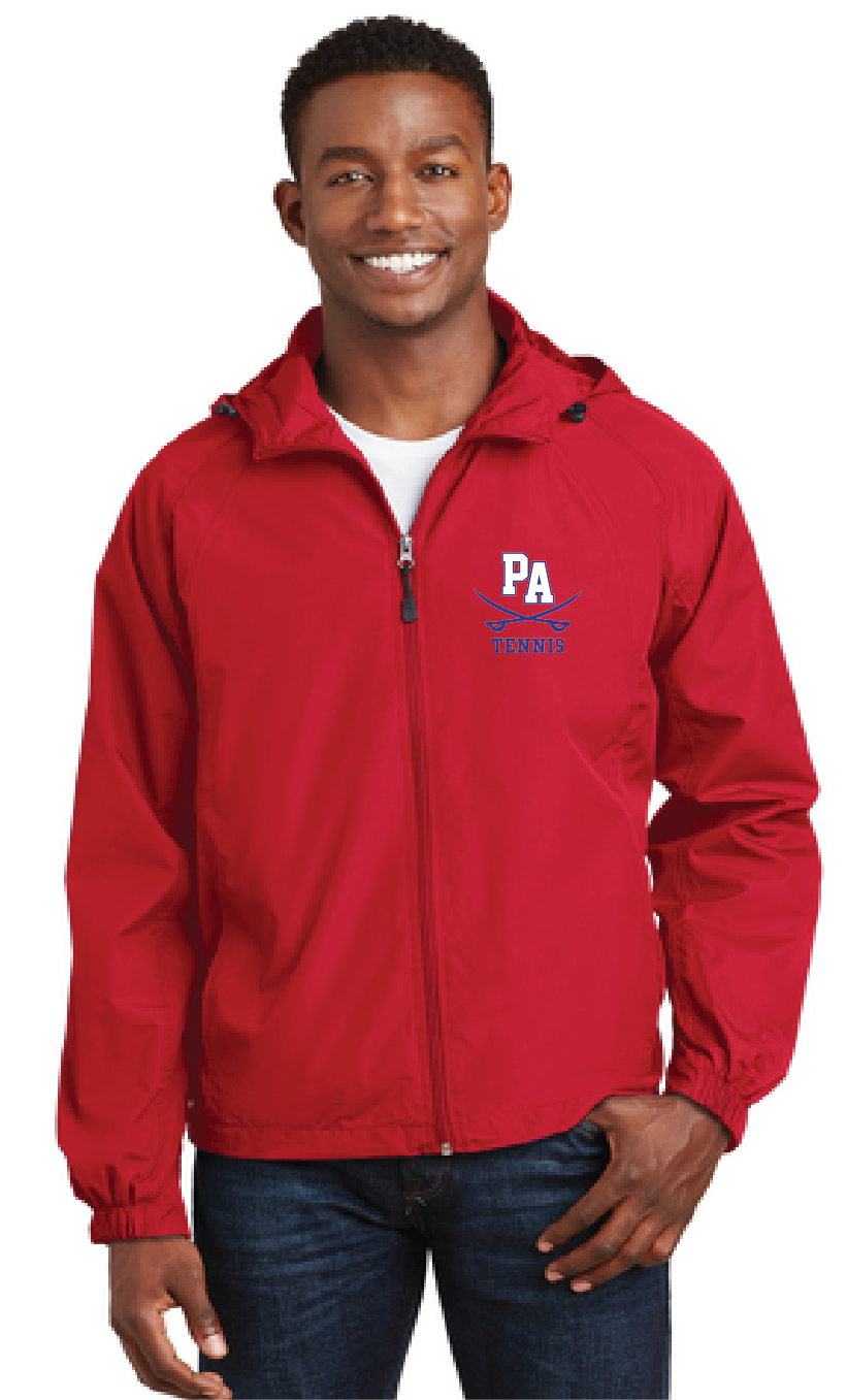 Hooded Raglan Jacket / Red / Princess Anne High School Tennis