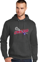 Core Fleece Pullover Hooded Sweatshirt / Dark Heather Grey / Princess Anne High School Lacrosse