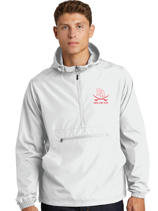 Packable Anorak / White / Princess Anne High School Swim and Dive