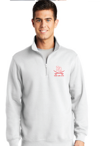 1/4-Zip Sweatshirt / White / Princess Anne High School Swim and Dive