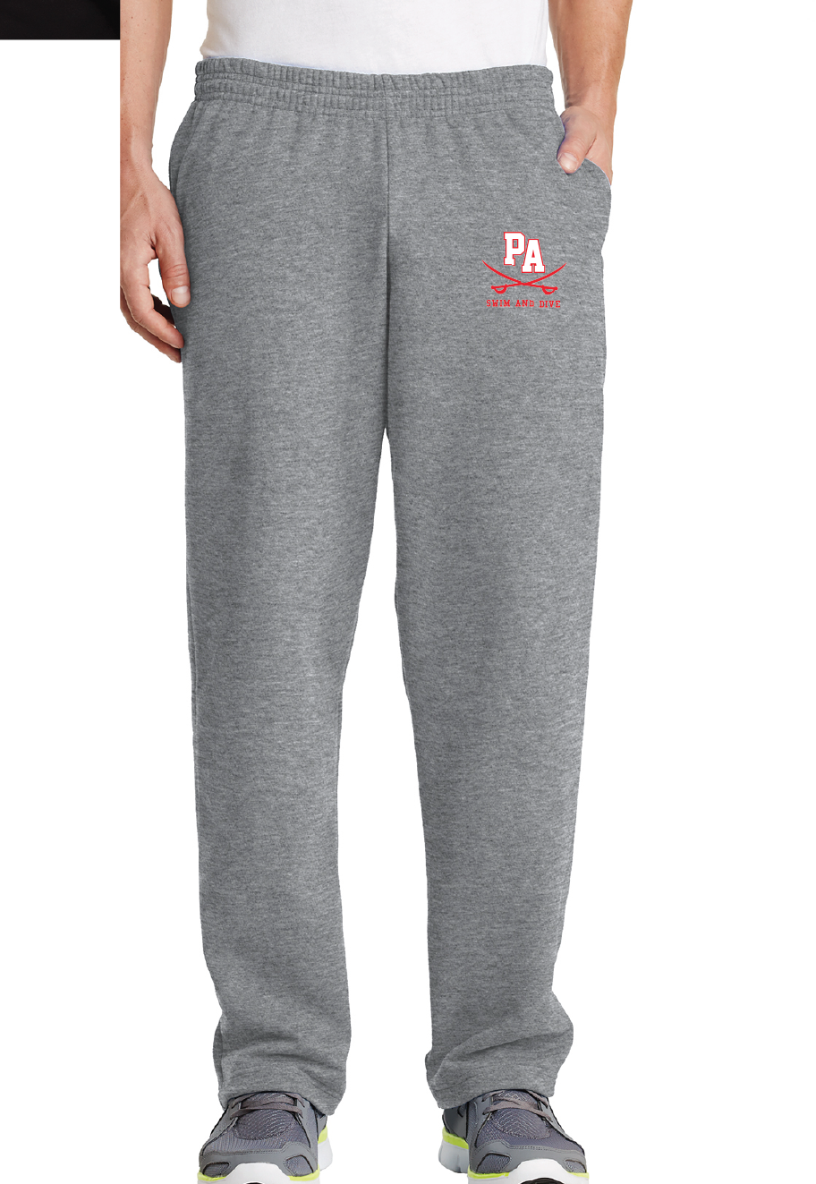 Core Fleece Sweatpant with Pockets / Athletic Heather / Princess Anne High School Swim and Dive