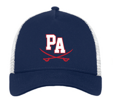 Snapback Trucker Cap / Deep Navy/ White / Princess Anne High School Girls Tennis