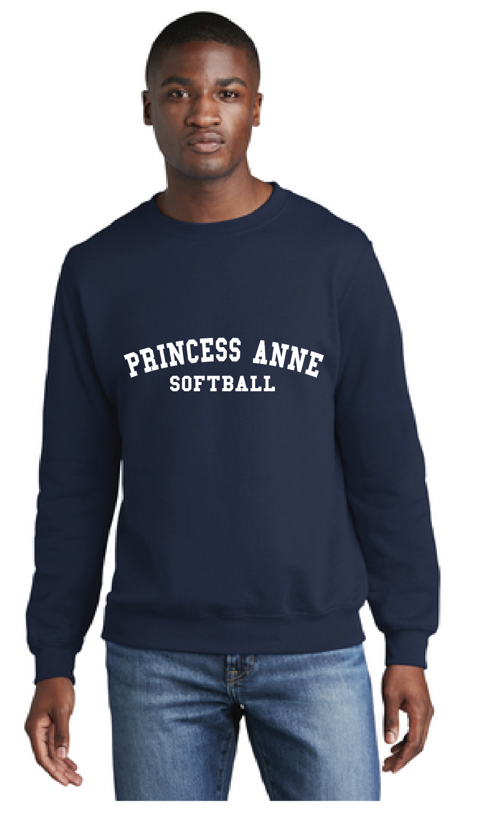 Core Fleece Crewneck Sweatshirt / Navy / Princess Anne High School Softball