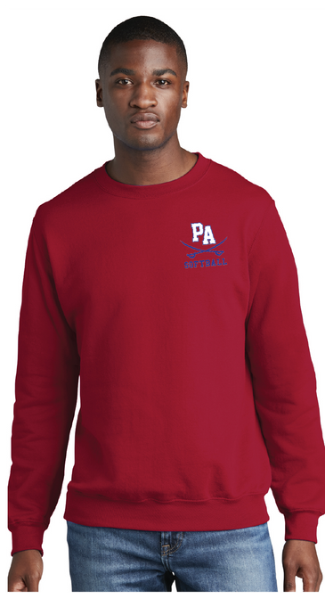 Core Fleece Crewneck Sweatshirt / Red / Princess Anne High School Softball