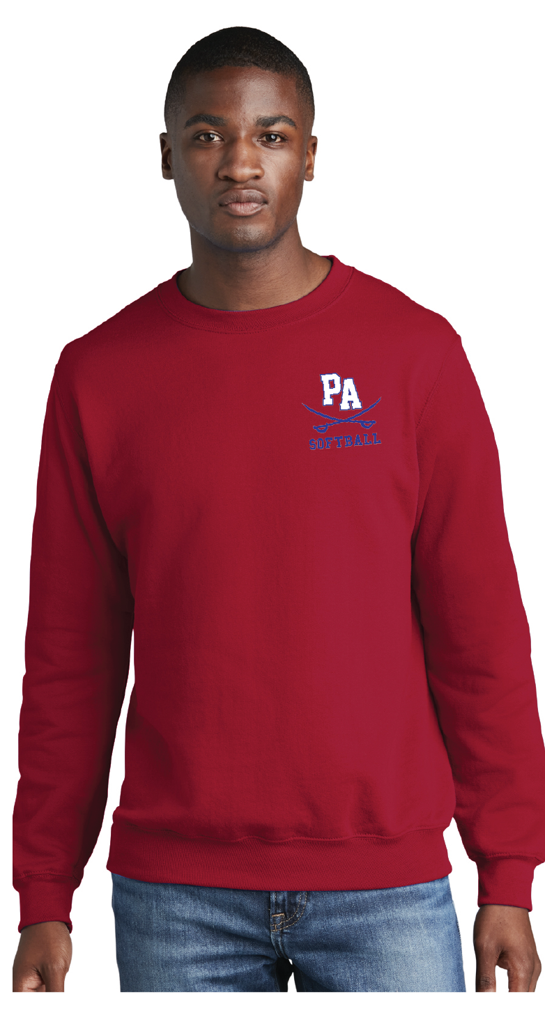 Core Fleece Crewneck Sweatshirt / Red / Princess Anne High School Softball