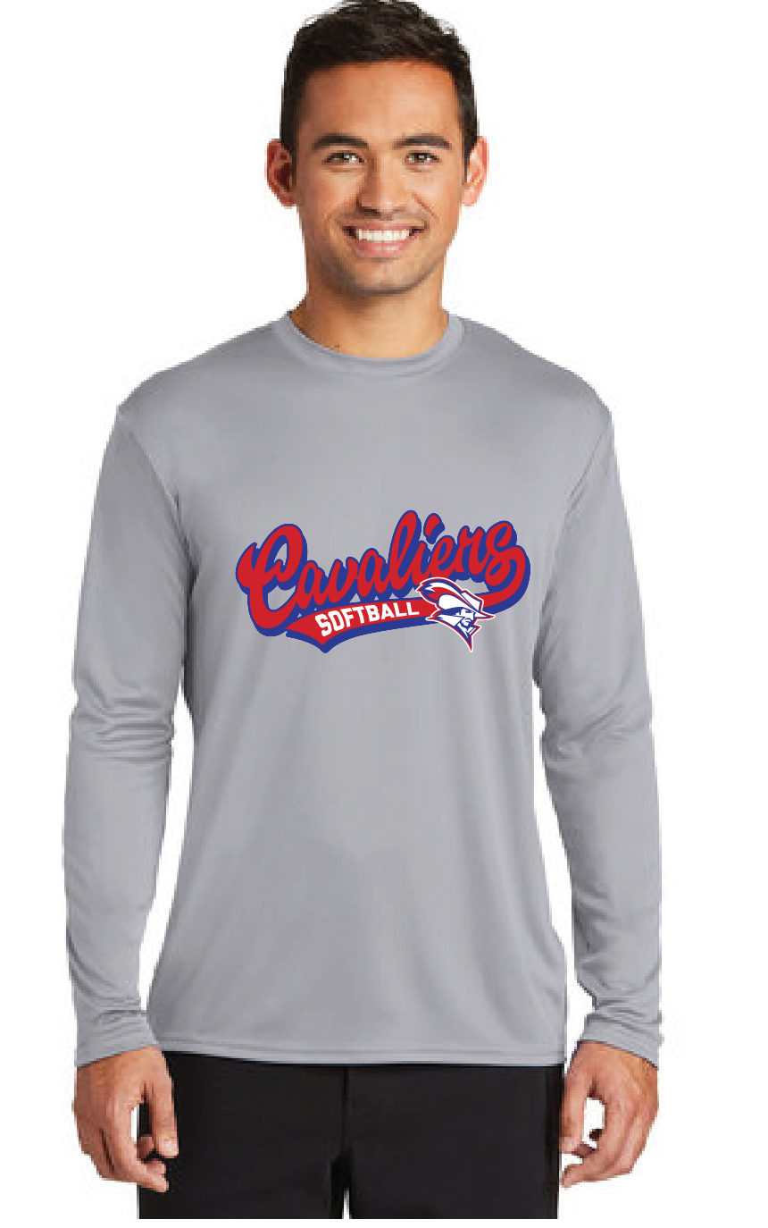 Long Sleeve Cotton Touch Tee / Silver / Princess Anne High School Softball