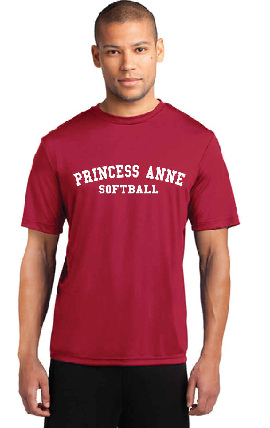 Performance Tee / Red / Princess Anne High School Softball