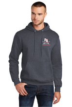 Core Fleece Pullover Hooded Sweatshirt / Heather Navy / Princess Anne High School Track and Field