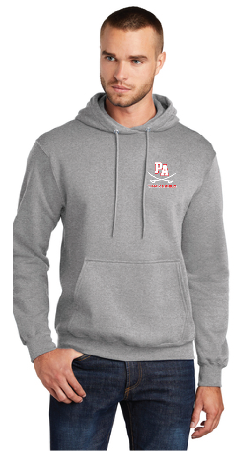 Core Fleece Pullover Hooded Sweatshirt / Athletic Heather / Princess Anne High School Track and Field