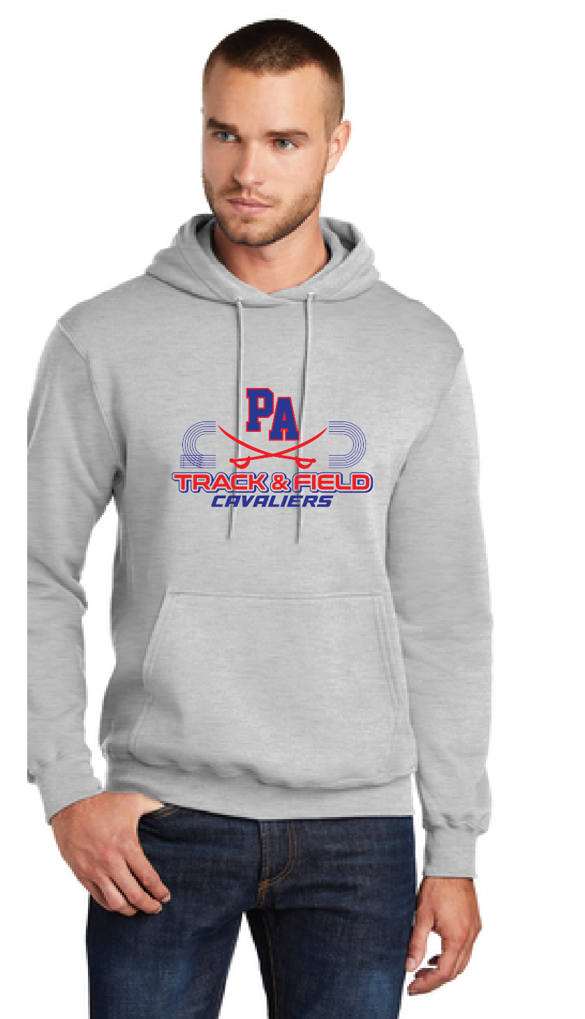 Core Fleece Pullover Hooded Sweatshirt / Ash / Princess Anne High School Track and Field