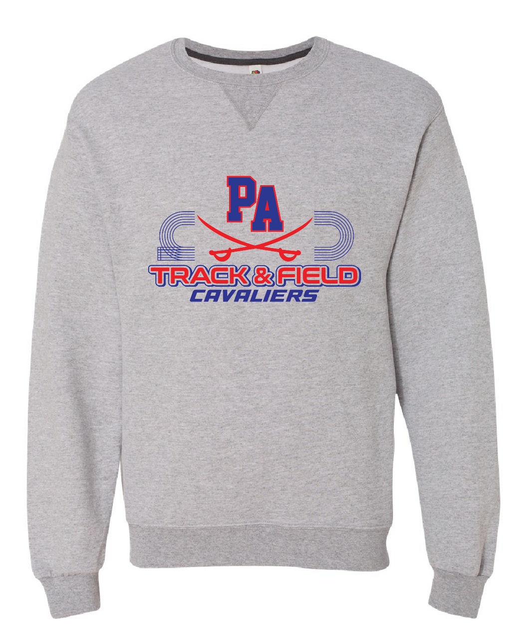 Sofspun Crewneck Sweatshirt / Athletic Heather / Princess Anne High School Track and Field