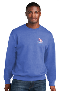 Core Fleece Crewneck Sweatshirt / Heather Royal / Princess Anne High School Track and Field