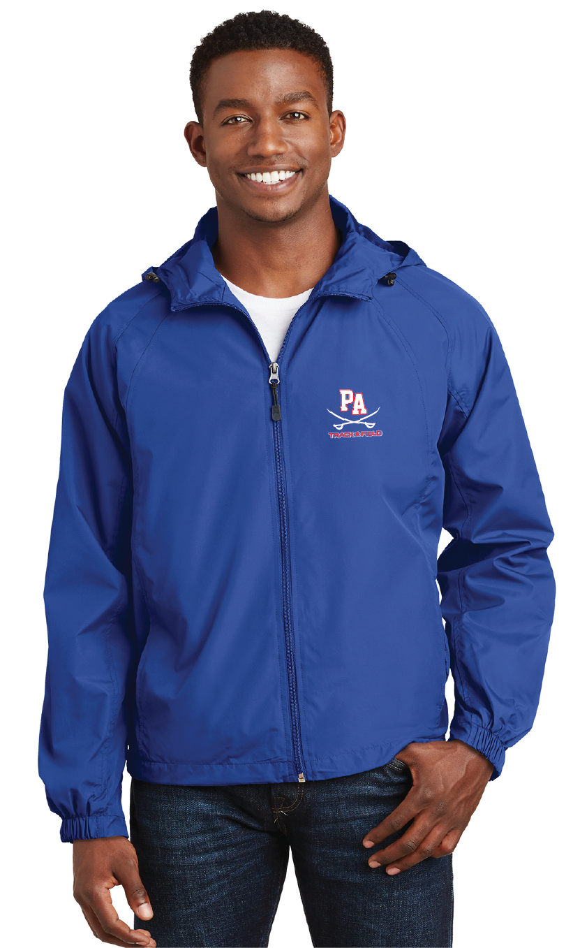 Hooded Raglan Jacket / Royal / Princess Anne High School Track and Field