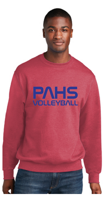 Core Fleece Crewneck Sweatshirt / Heather Red / Princess Anne High School Volleyball
