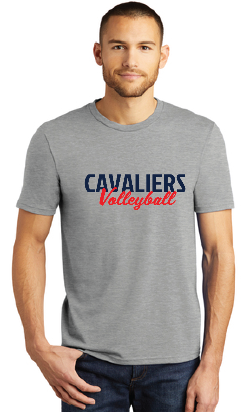 Perfect Tri Tee / Heathered Grey / Princess Anne High School Volleyball