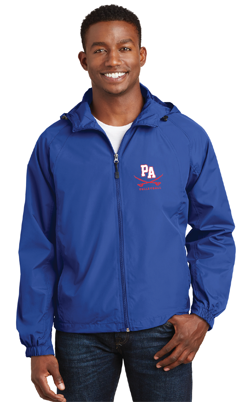 Hooded Raglan Jacket / Royal / Princess Anne High School Volleyball