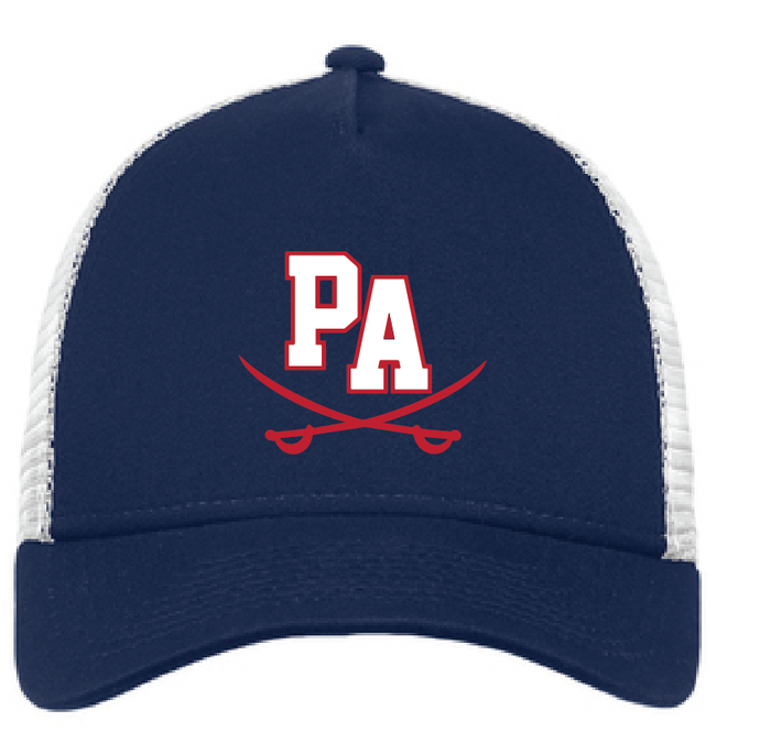 Snapback Trucker Cap / Deep Navy/ White / Princess Anne High School Volleyball