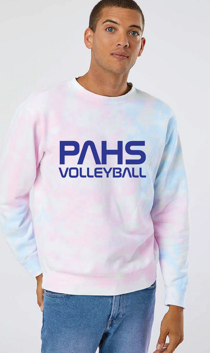 Midweight Tie-Dyed Sweatshirt / Tie Dye Cotton Candy / Princess Anne High School Volleyball