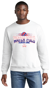 Core Fleece Crewneck Sweatshirt / White / Princess Anne High School Water Polo
