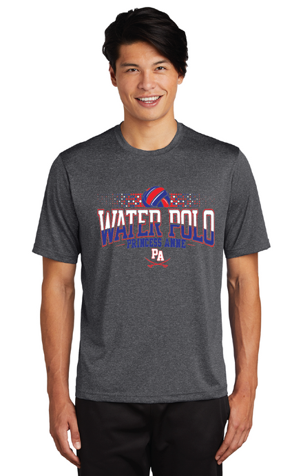 Heather Contender Tee / Heather Charcoal / Princess Anne High School Water Polo