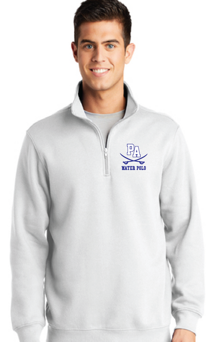 1/4-Zip Sweatshirt / White / Princess Anne High School Water Polo