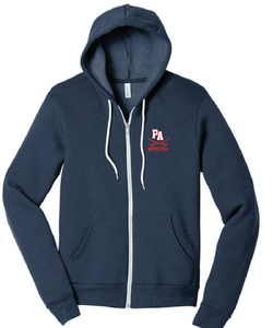 Unisex Sponge Fleece Full-Zip Hoodie / Navy / Princess Anne High School Water Polo