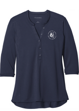 Ladies UV Choice Pique Henley / Navy / Princess Anne Middle School Staff