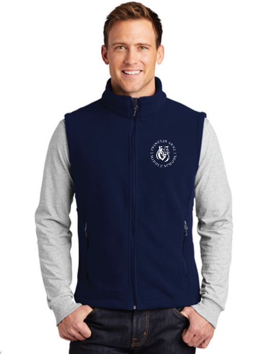 Value Fleece Vest / Navy / Princess Anne Middle School Staff