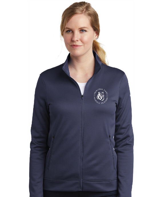 Nike Ladies Therma-FIT Full-Zip Fleece / Navy / Princess Anne Middle School Staff