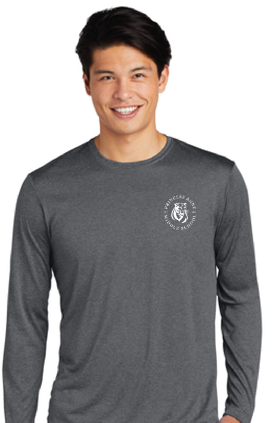 Long Sleeve Heather Contender Tee / Graphite / Princess Anne Middle School Staff