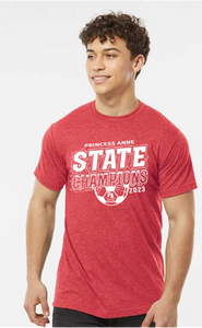 State Champions -Softstyle T-Shirt / Heather Red / Princess Anne High School Boys Soccer