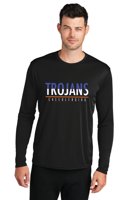 Performance Long Sleeve Tee (Youth and Adult) / Black / Plaza Middle School Cheer