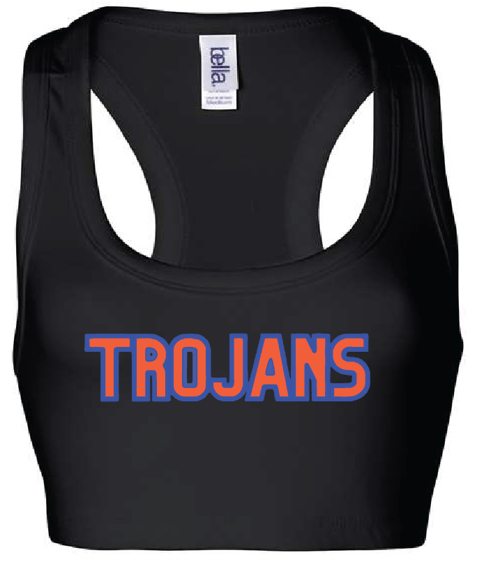 B-Sport Bra Top / Black / Plaza Middle School Cheer