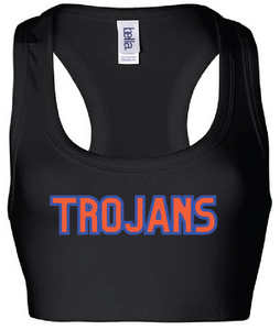 B-Sport Bra Top / Black / Plaza Middle School Cheer