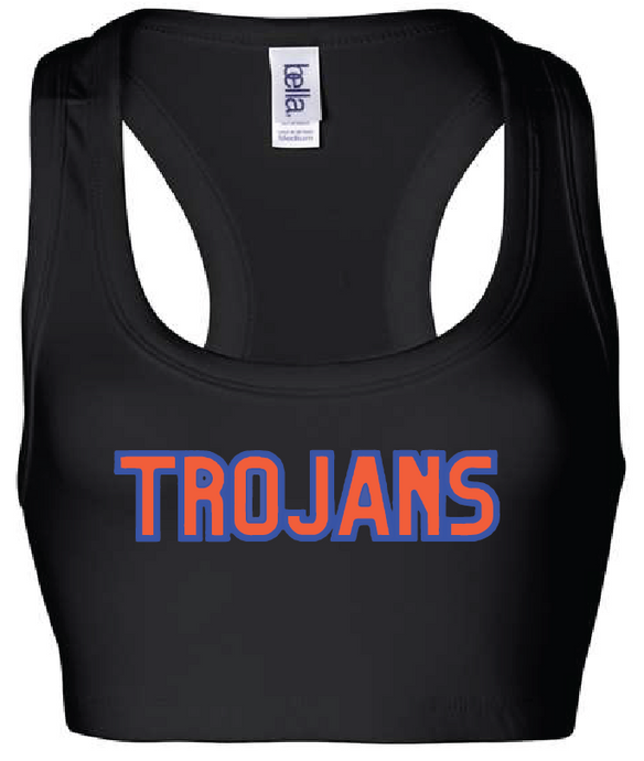 B-Sport Bra Top / Black / Plaza Middle School Cheer