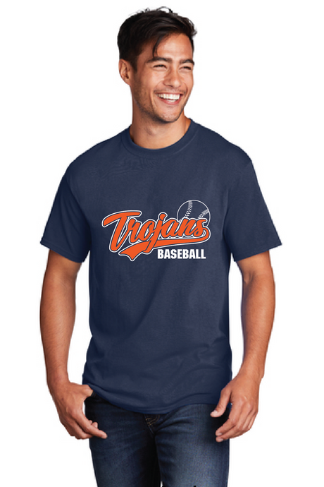 Core Cotton Tee / Navy / Plaza Middle School Baseball