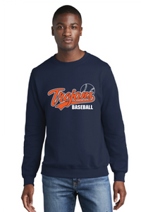 Core Fleece Crewneck Sweatshirt / Navy / Plaza Middle School Baseball