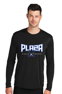Long Sleeve Performance Tee / Black / Plaza Middle School Field Hockey