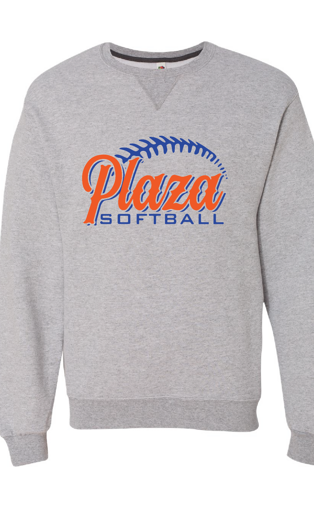 Sofspun Crewneck Sweatshirt / Athletic Heather / Plaza Middle School Softball