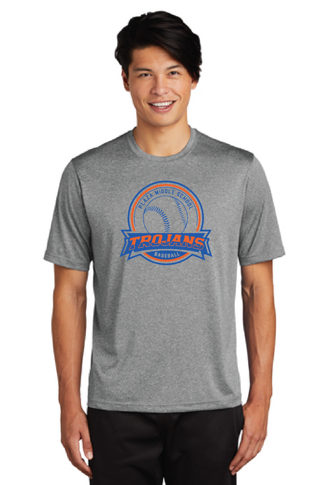 Heather Contender Tee / Vintage Heather / Plaza Middle School Baseball