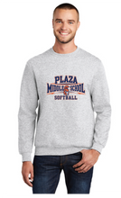 Core Fleece Crewneck Sweatshirt / Ash / Plaza Middle School Softball