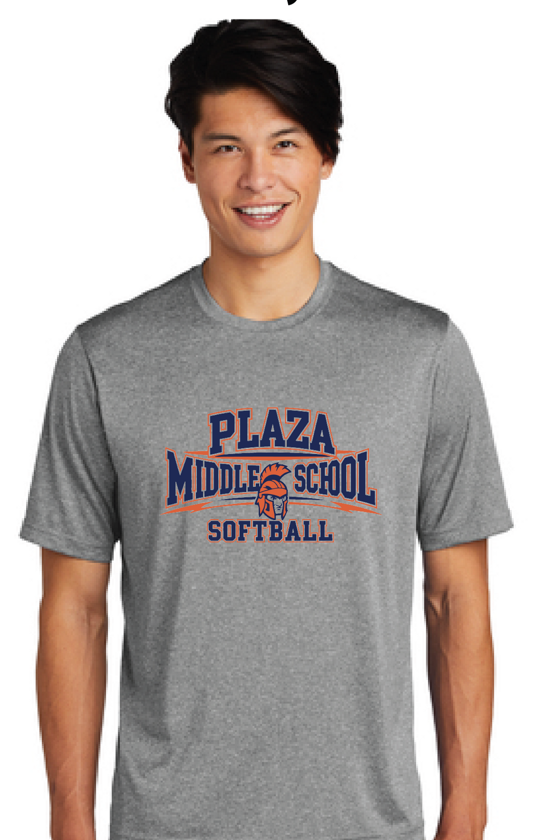 Heather Contender Tee / Grey Heather / Plaza Middle School Softball