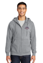 Fleece Full-Zip Hooded Sweatshirt / Athletic Heather / Plaza Middle School Softball
