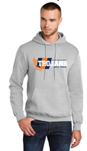 Fleece Pullover Hooded Sweatshirt / Athletic Heather / Plaza Middle School Track