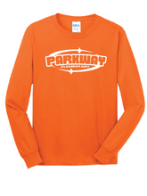 Long Sleeve Core Cotton Tee / Orange / Parkway Elementary School